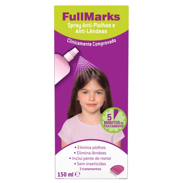 FullMarks Spray Anti-Piolhos e Anti-Lêndeas 150ml